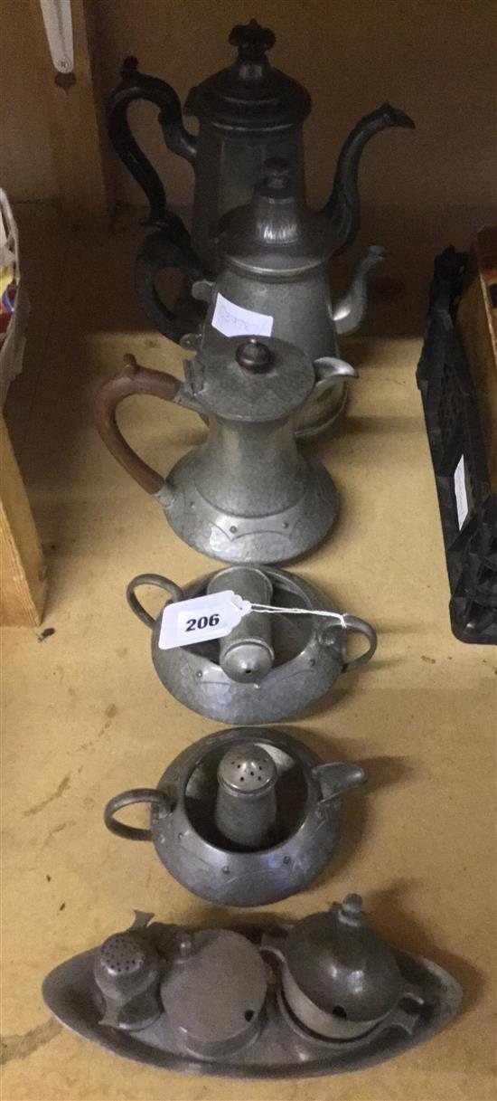 Quantity of pewter